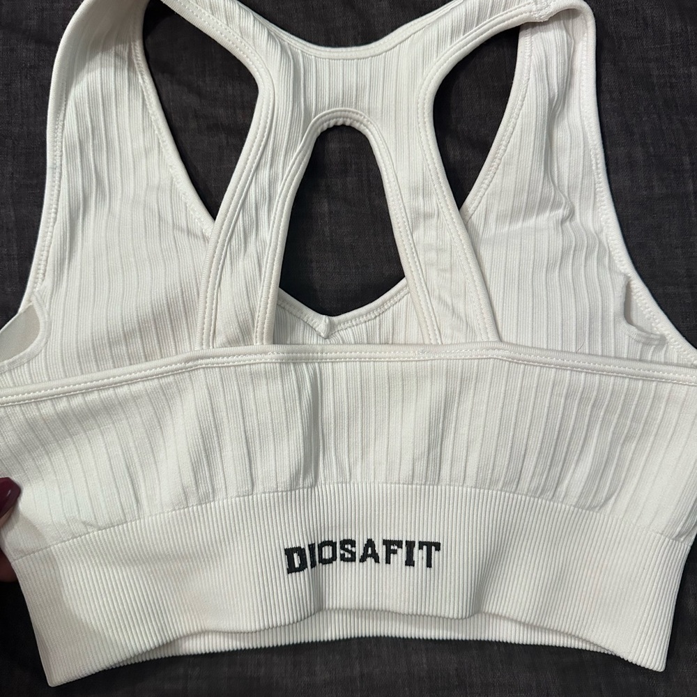 Diosafit Venus Radiant Sportsbra. White. Worn one time. Excellent condition.